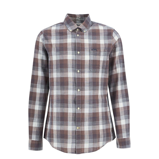 Barbour Hillroad Tailored L/S Shirt Peppercorn - The Sporting Lodge