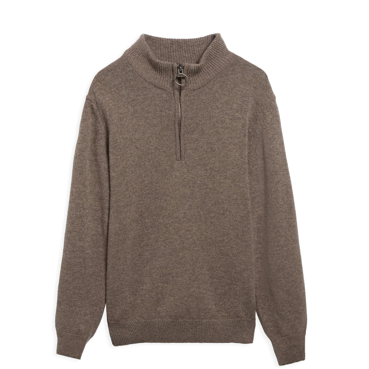 Barbour Holden Half Zip Knitted Jumper Military Marl