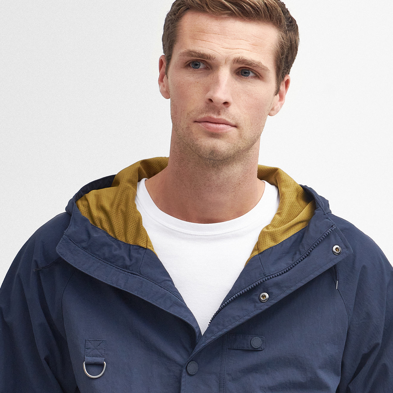 Barbour Hooded Utility Spey Jacket Navy - The Sporting Lodge