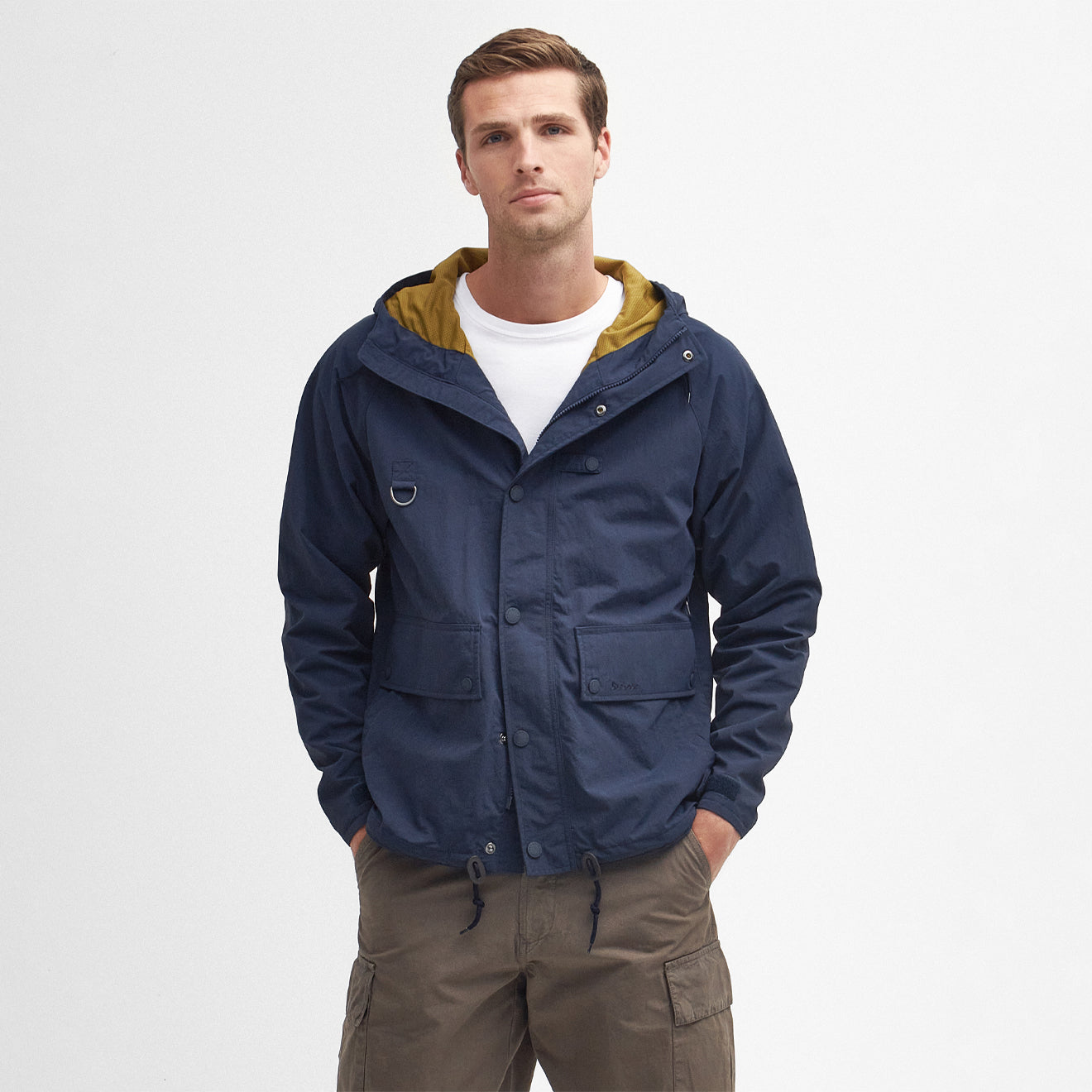 Barbour Hooded Utility Spey Jacket Navy - The Sporting Lodge