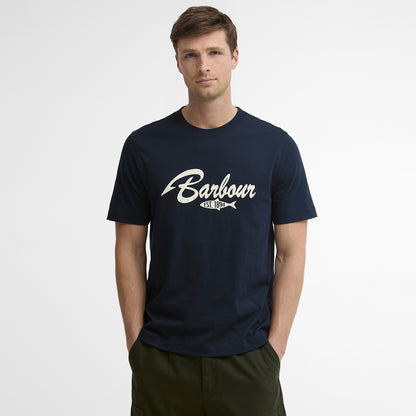 Barbour Hook Relaxed Graphic T-Shirt Dark Navy
