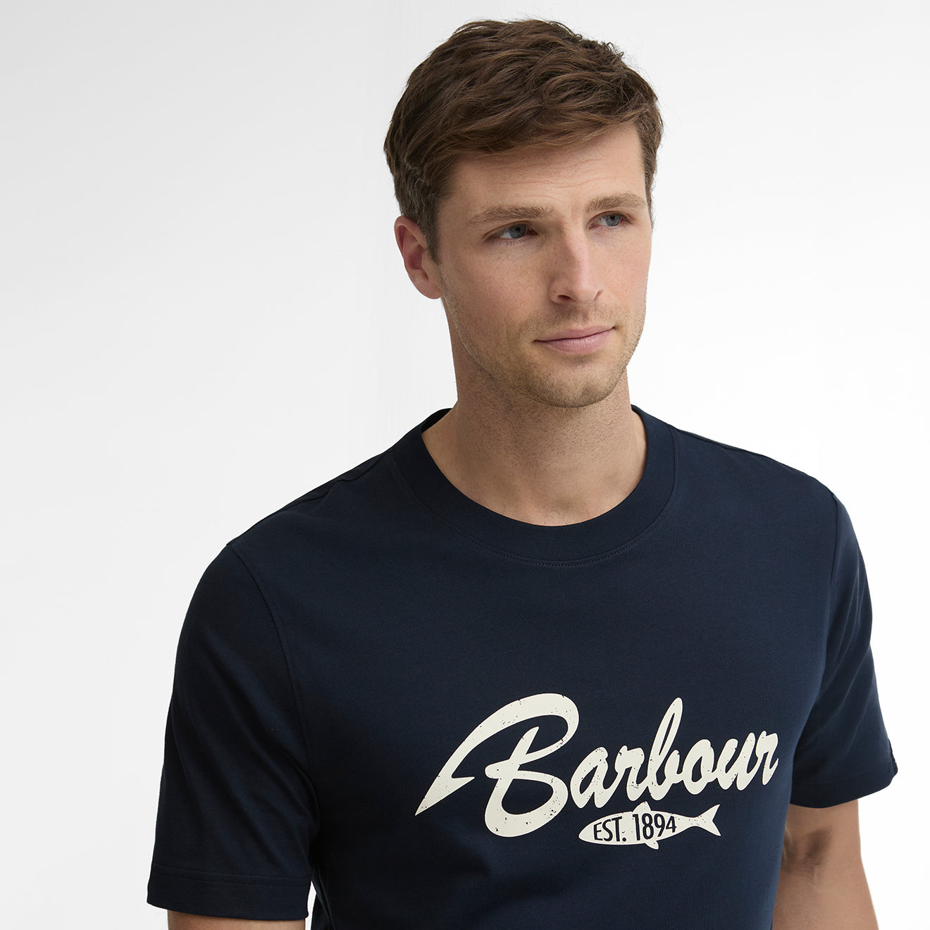 Barbour Hook Relaxed Graphic T-Shirt Dark Navy