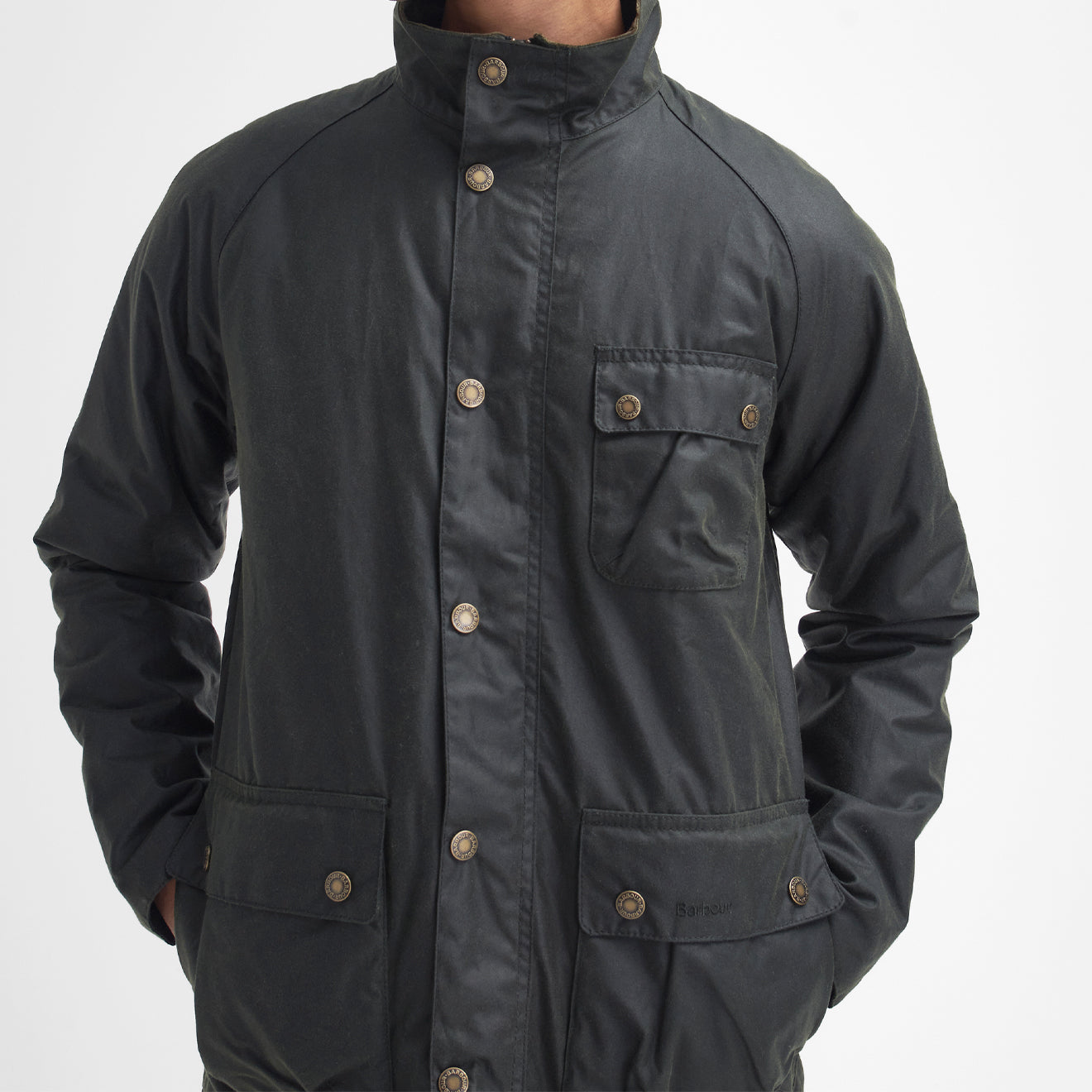 Barbour Hornsea Wax Jacket Fern - The Sporting Lodge