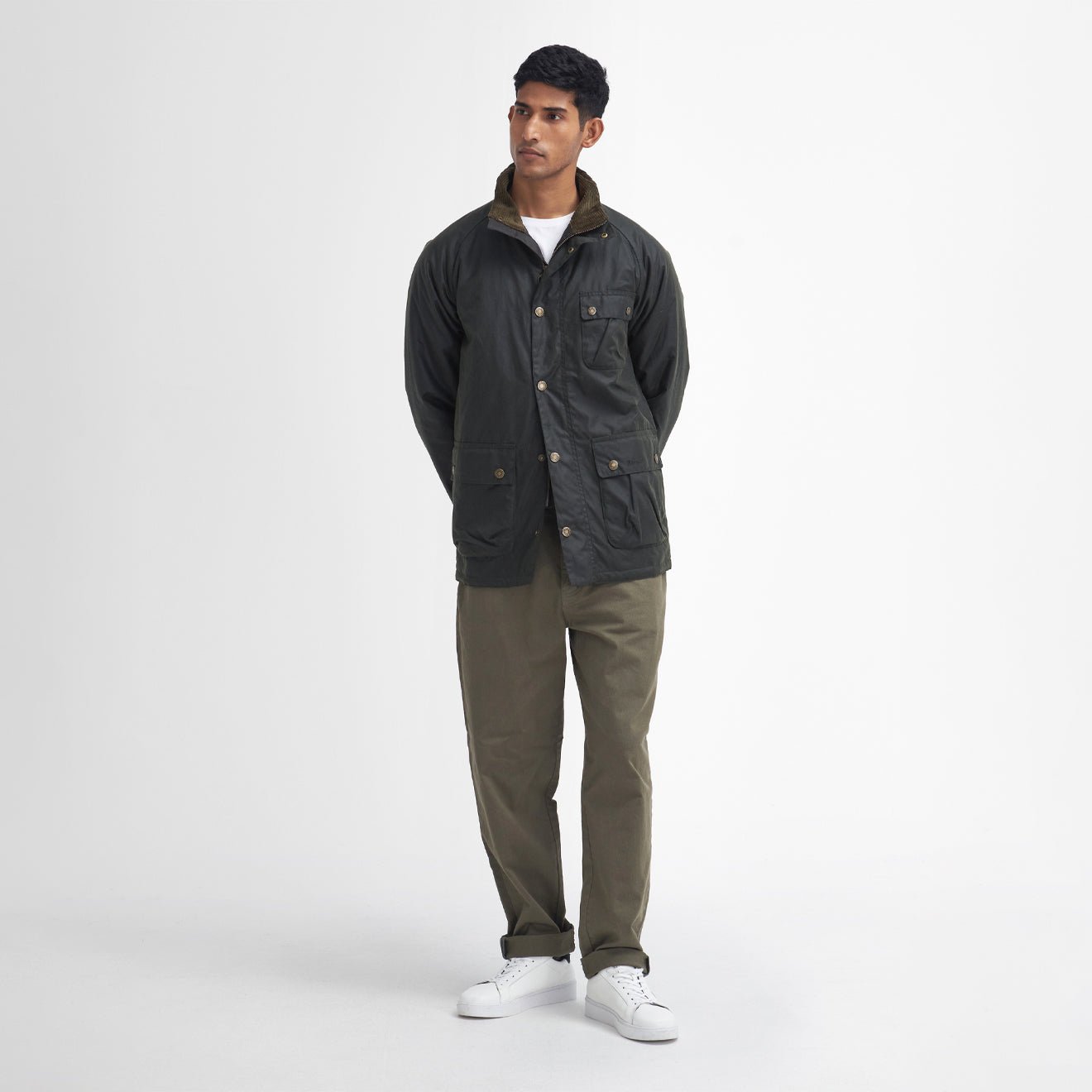 Barbour Hornsea Wax Jacket Fern - The Sporting Lodge
