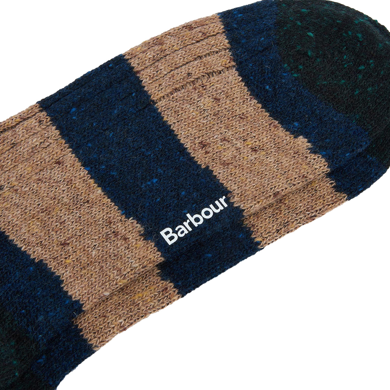 Barbour Houghton Sock 2 Pack Sandstone/Navy - The Sporting Lodge