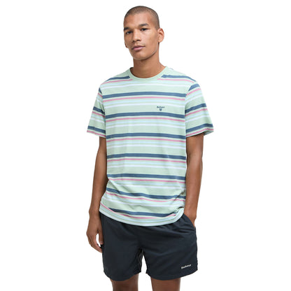 Barbour Houstead Stripe Tailored Fit T-Shirt Pale Apple - The Sporting Lodge