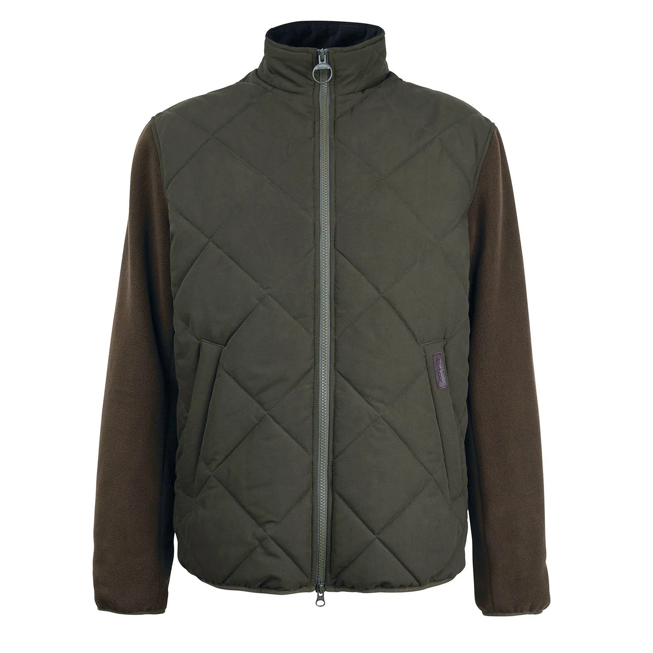 Barbour Hybrid Fleece Jacket Olive - The Sporting Lodge