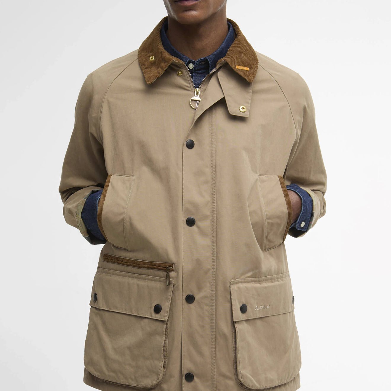 Barbour Icons Bedale Casual Jacket Military Brown - The Sporting Lodge