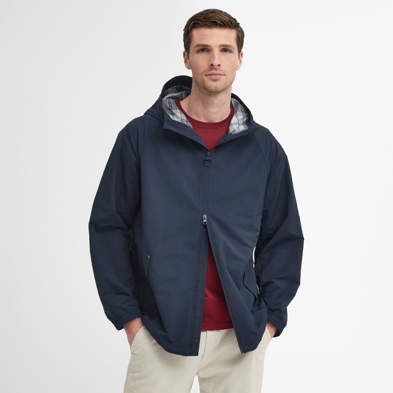 Barbour Kirkhill Showerproof Jacket Navy - The Sporting Lodge