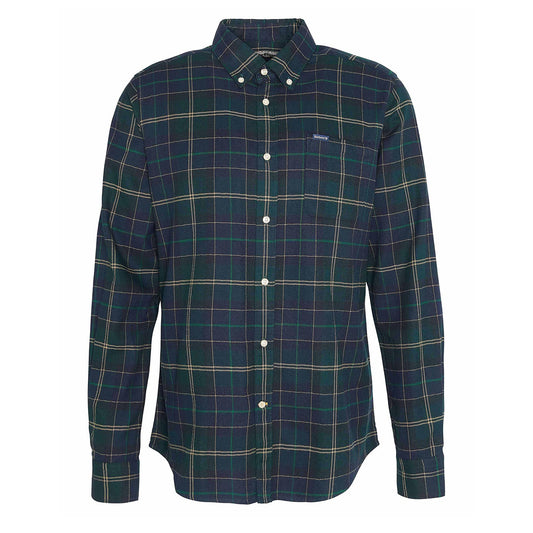 Barbour Kyeloch Tailored Tartan Shirt Green Loch - The Sporting Lodge