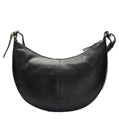 Barbour Laire Leather Sling Bag Black - The Sporting Lodge