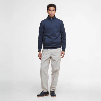 Barbour Lambeth Interlock Half Zip Sweatshirt Navy