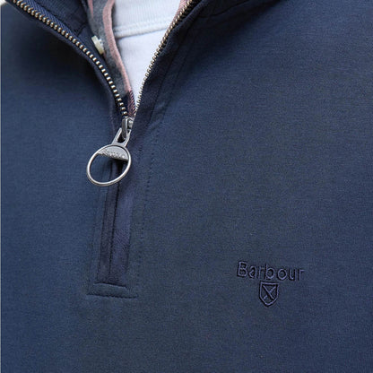 Barbour Lambeth Interlock Half Zip Sweatshirt Navy