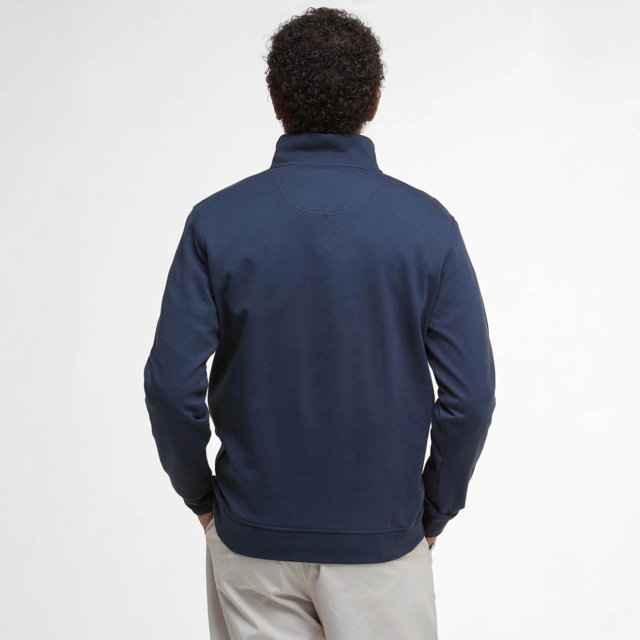 Barbour Lambeth Interlock Half Zip Sweatshirt Navy