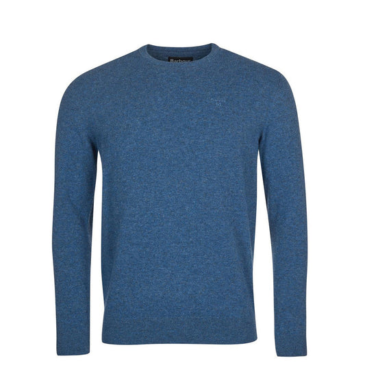 Barbour Lambswool Essential Crew Knit Denim Marl - The Sporting Lodge