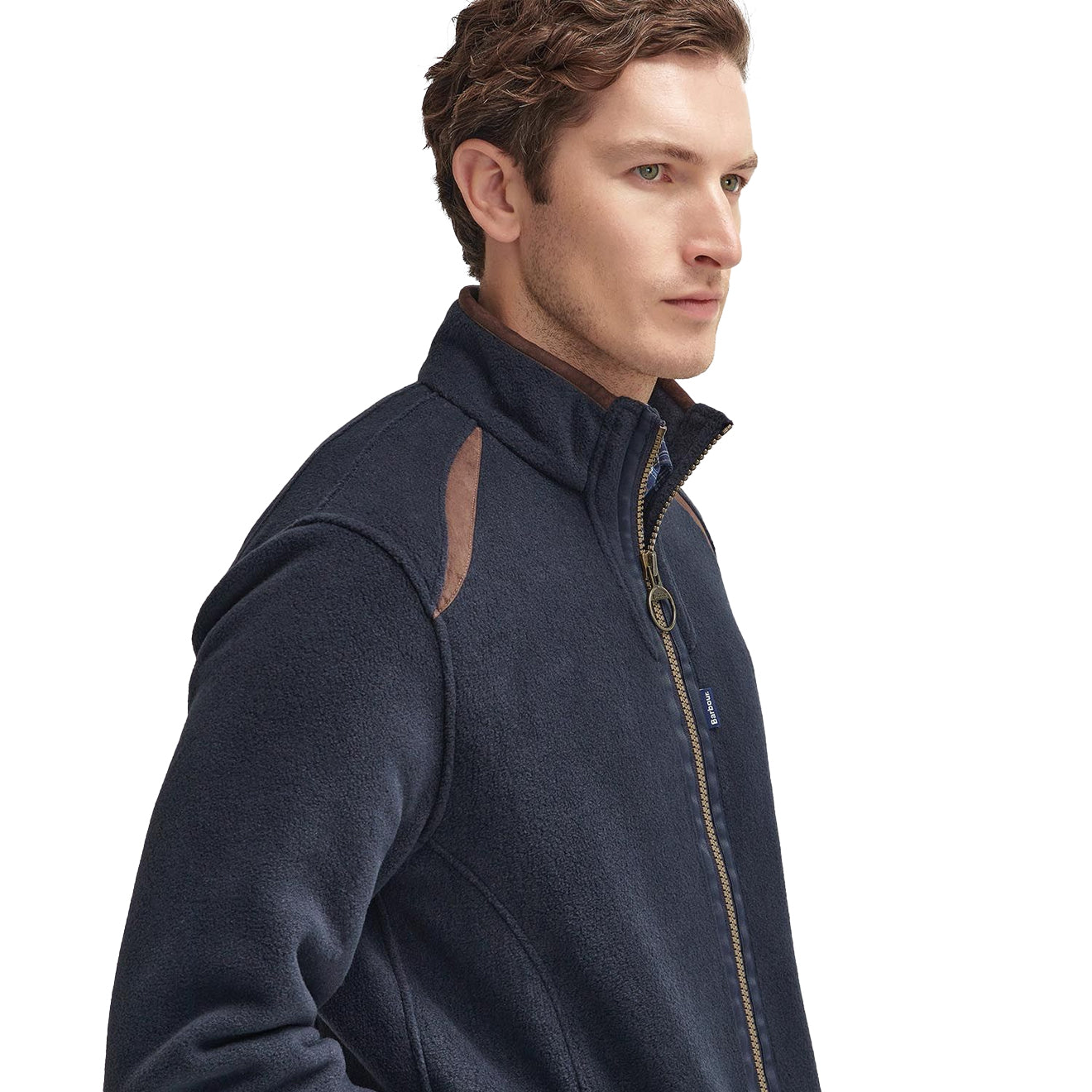 Barbour Langdale Fleece Jacket Navy - The Sporting Lodge