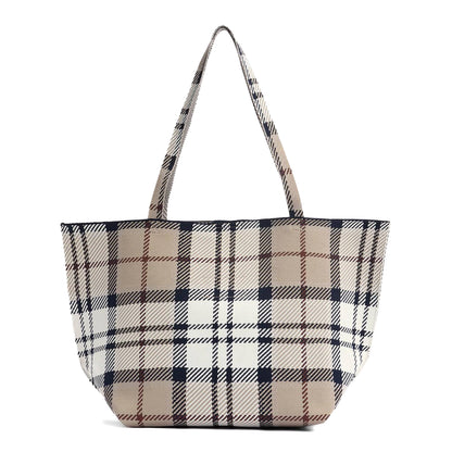 Barbour Layla Tartan Large Tote Bag Rosewood Tartan