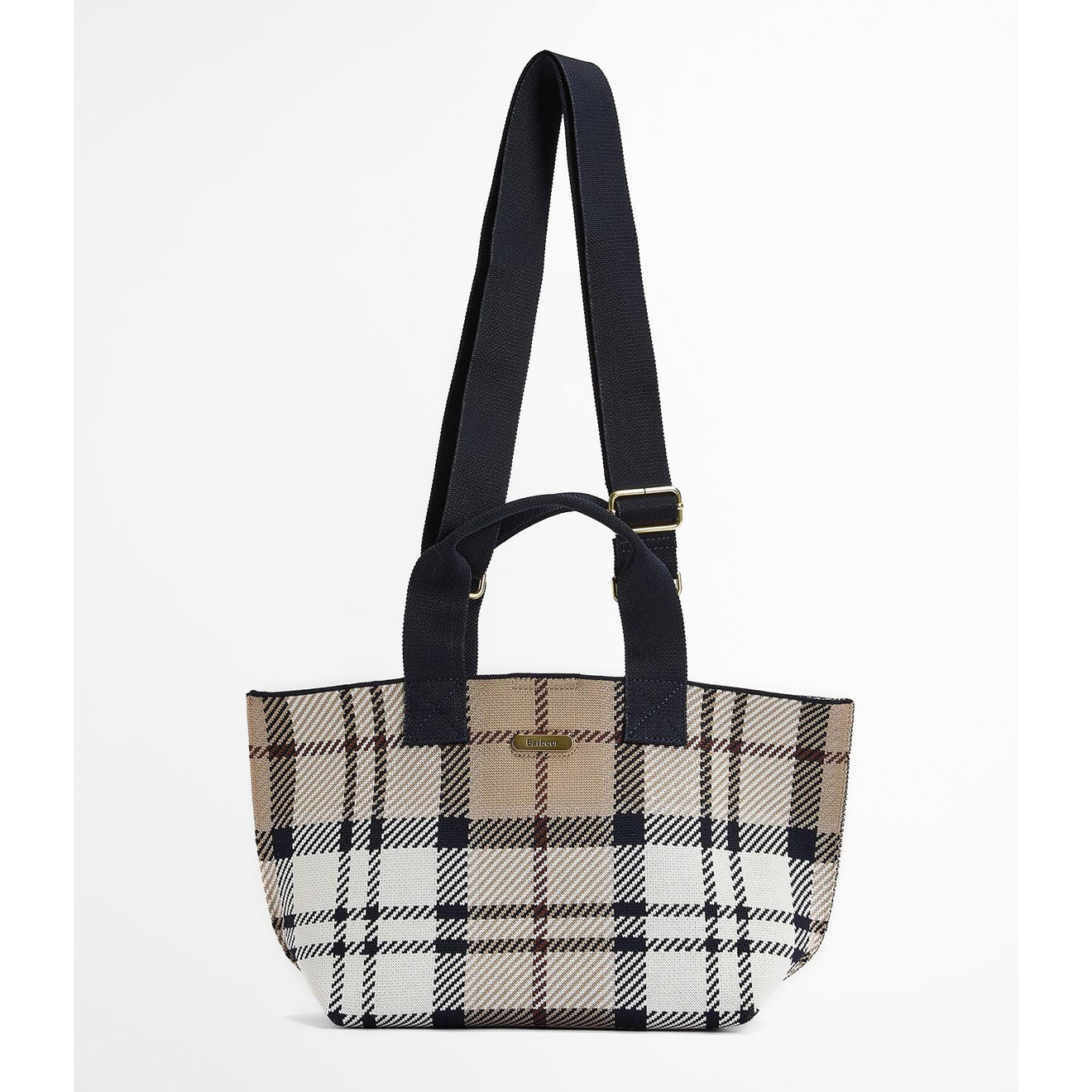 Barbour Layla Tartan Mini Tote Bag Rosewood Tartan