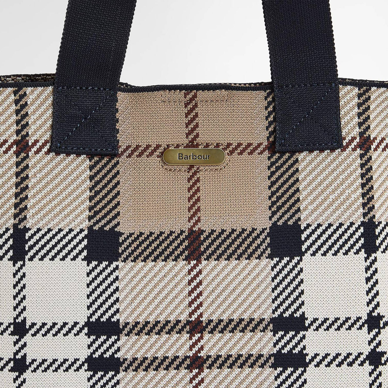 Barbour Layla Tartan Mini Tote Bag Rosewood Tartan