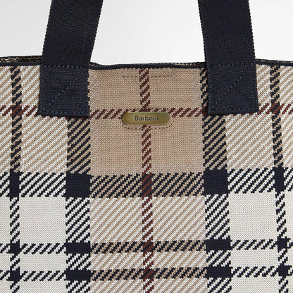 Barbour Layla Tartan Mini Tote Bag Rosewood Tartan
