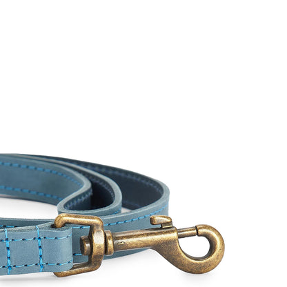 Barbour Leather Dog Lead Classic Blue - The Sporting Lodge