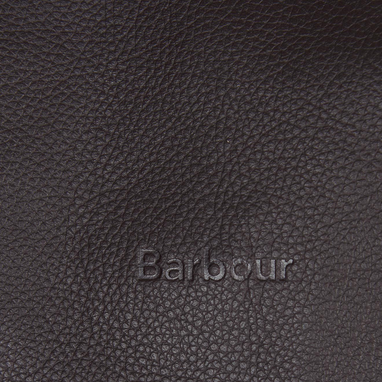 Barbour Leather Medium Travel Holdall Chocolate - The Sporting Lodge