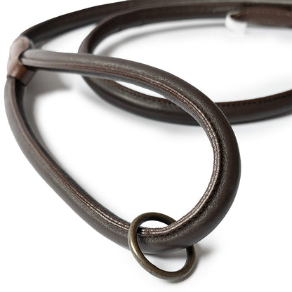 Barbour Leather Snap Lead Dark Brown - The Sporting Lodge