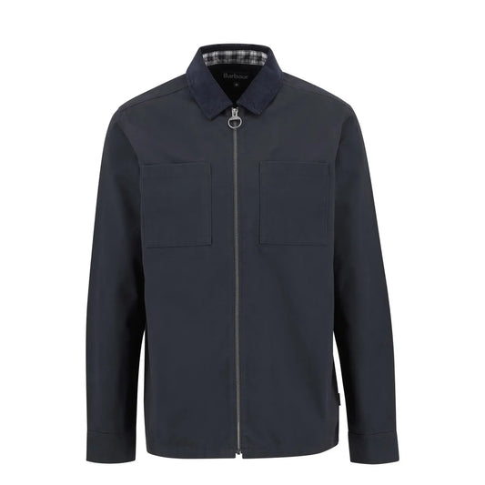 Barbour Lenker Overshirt Navy - The Sporting Lodge