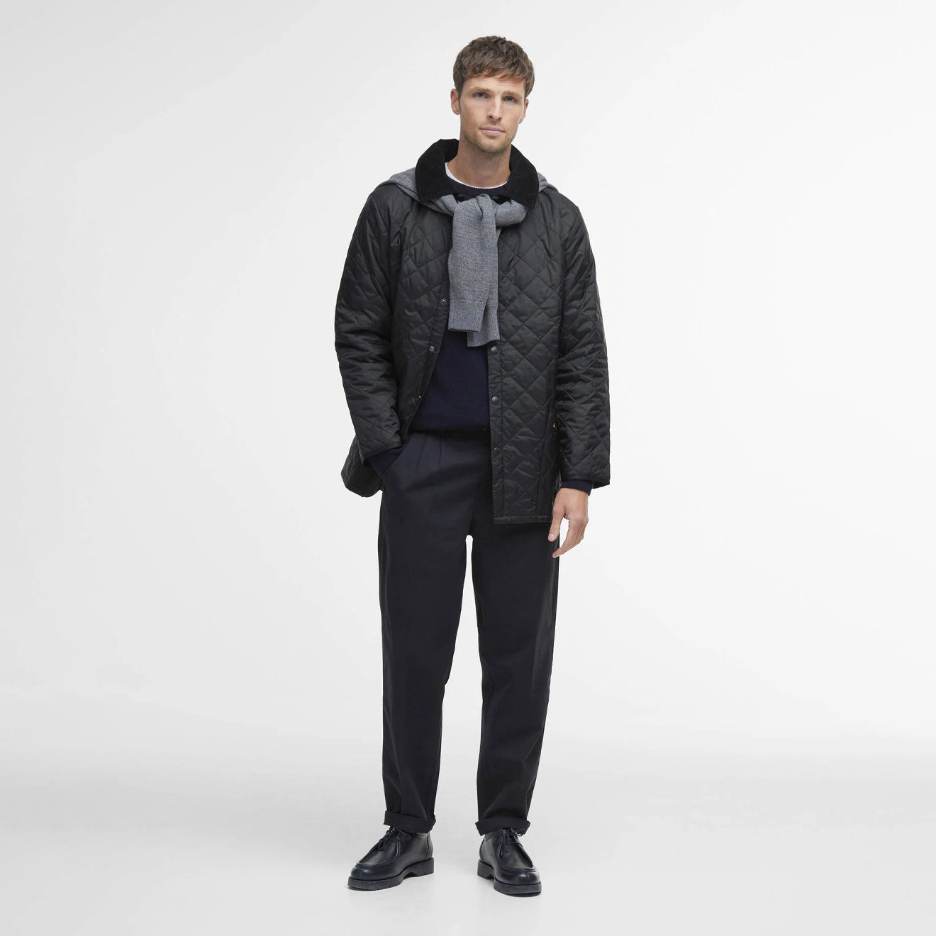 Barbour Liddesdale Quilt Jacket Black - The Sporting Lodge