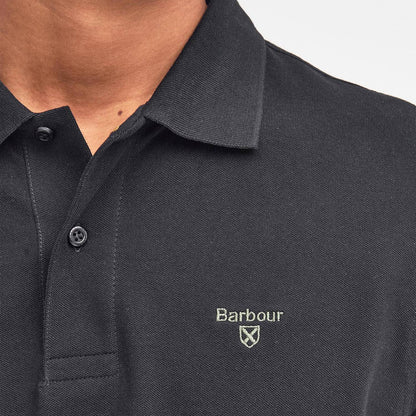 Barbour Lightweight Sports S/S Polo Shirt Black - The Sporting Lodge