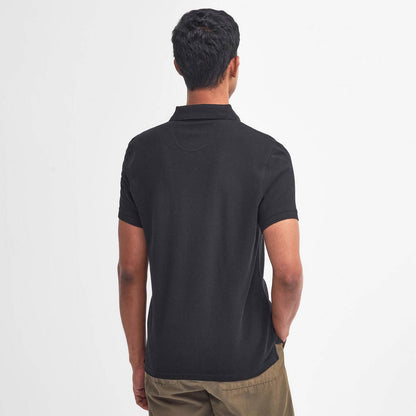 Barbour Lightweight Sports S/S Polo Shirt Black - The Sporting Lodge