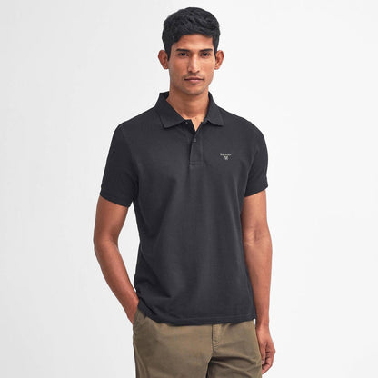 Barbour Lightweight Sports S/S Polo Shirt Black - The Sporting Lodge