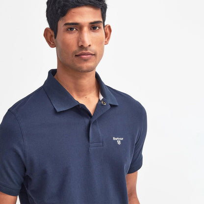 Barbour Lightweight Sports S/S Polo Shirt New Navy - The Sporting Lodge