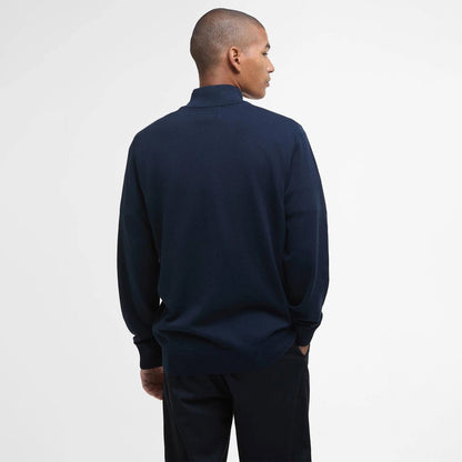 Barbour Lingwood Compact Quarter-Zip Jumper Navy - The Sporting Lodge