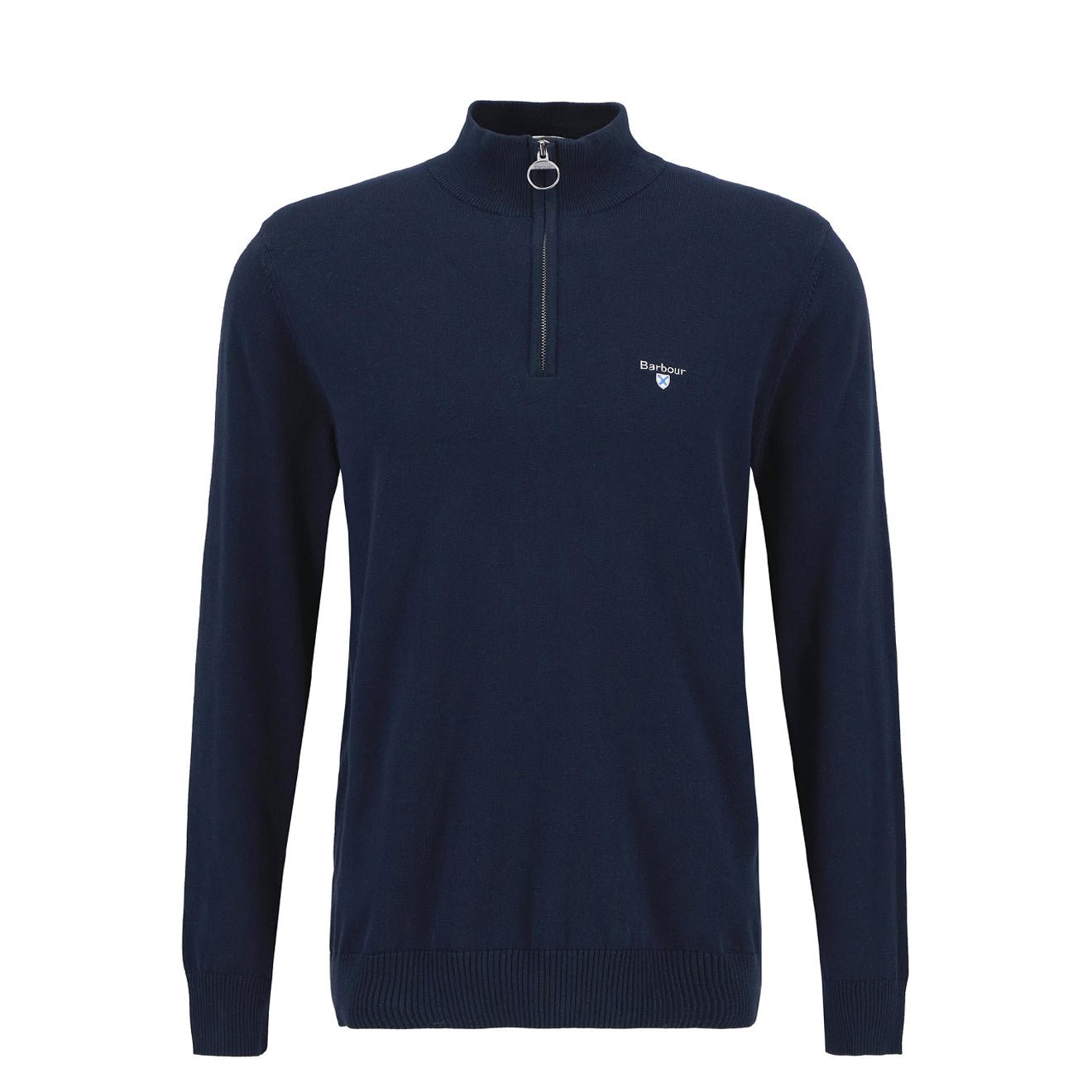 Barbour Lingwood Compact Quarter-Zip Jumper Navy - The Sporting Lodge