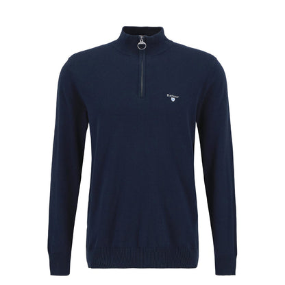 Barbour Lingwood Compact Quarter-Zip Jumper Navy - The Sporting Lodge