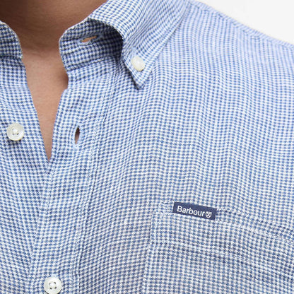 Barbour Linton Tailored L/S Shirt Navy - The Sporting Lodge
