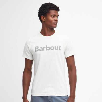 Barbour Logo T-Shirt Ecru - The Sporting Lodge