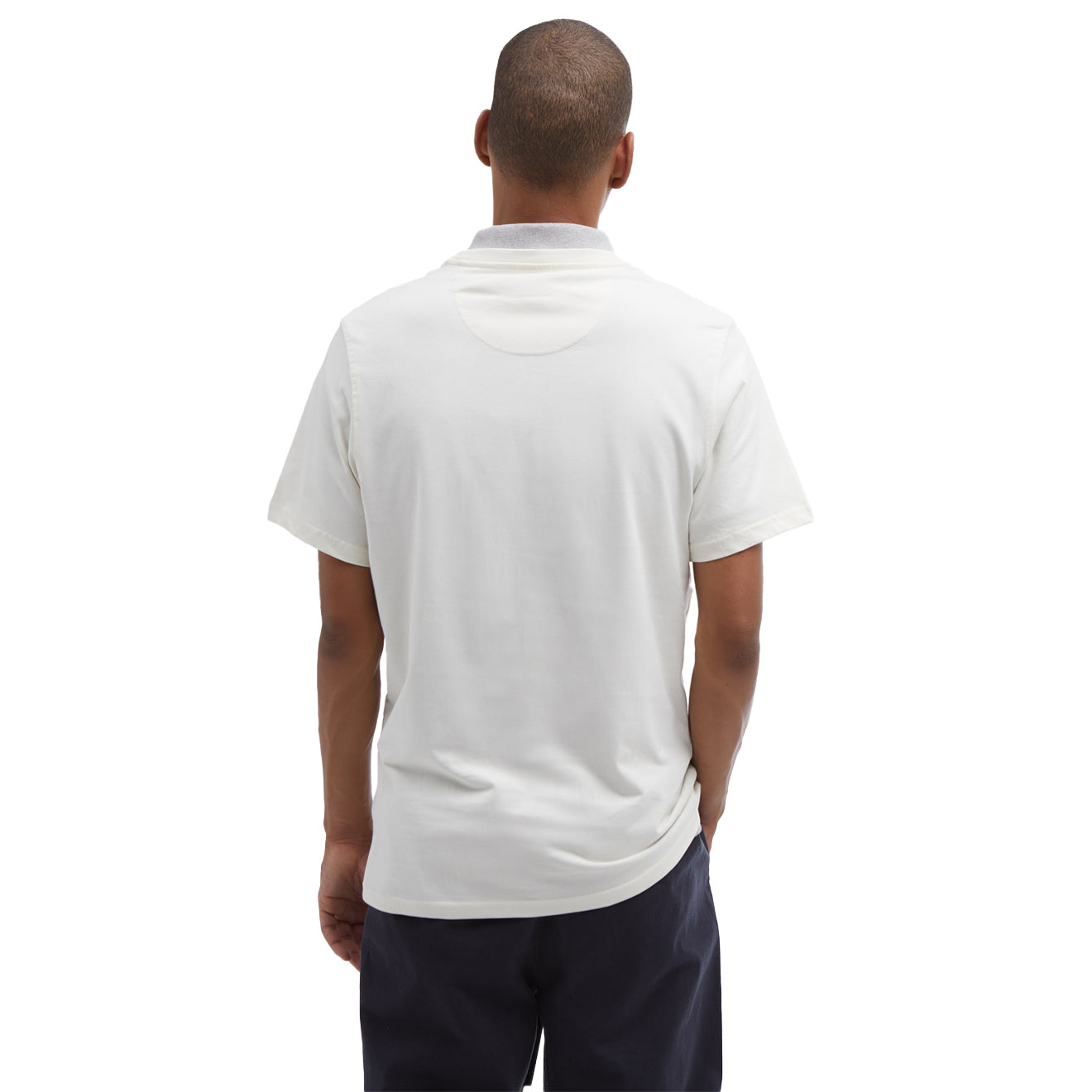 Barbour Logo T-Shirt Whisper White - The Sporting Lodge