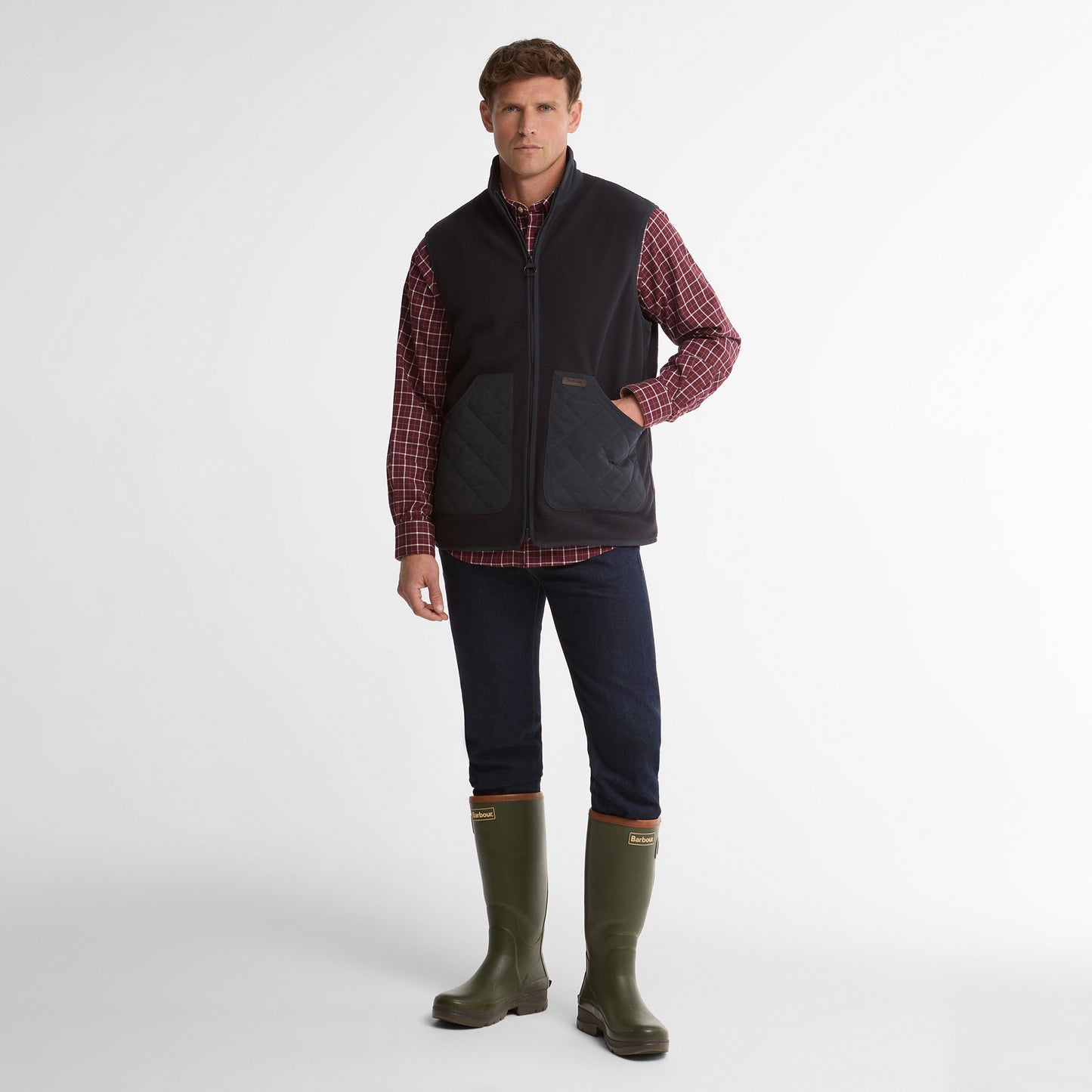 Barbour Lowich Fleece Gilet Dark Navy