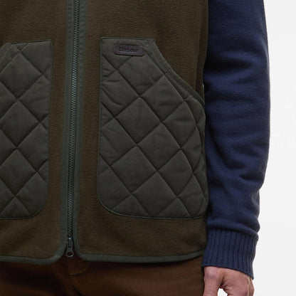 Barbour Lowich Fleece Gilet Olive