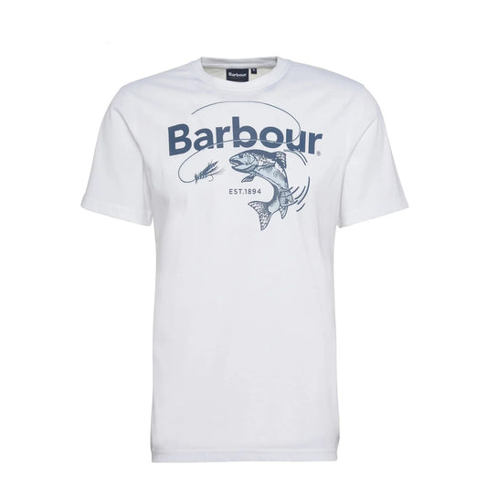 Barbour Lydd Graphic T-Shirt White - The Sporting Lodge