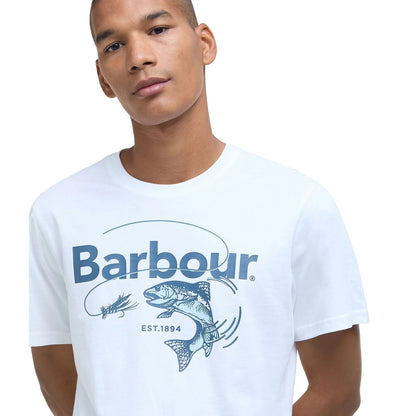 Barbour Lydd Graphic T-Shirt White - The Sporting Lodge