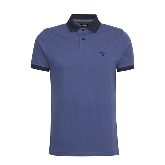 Barbour Lynmouth Tipped Tailored Fit Polo Shirt Oceana