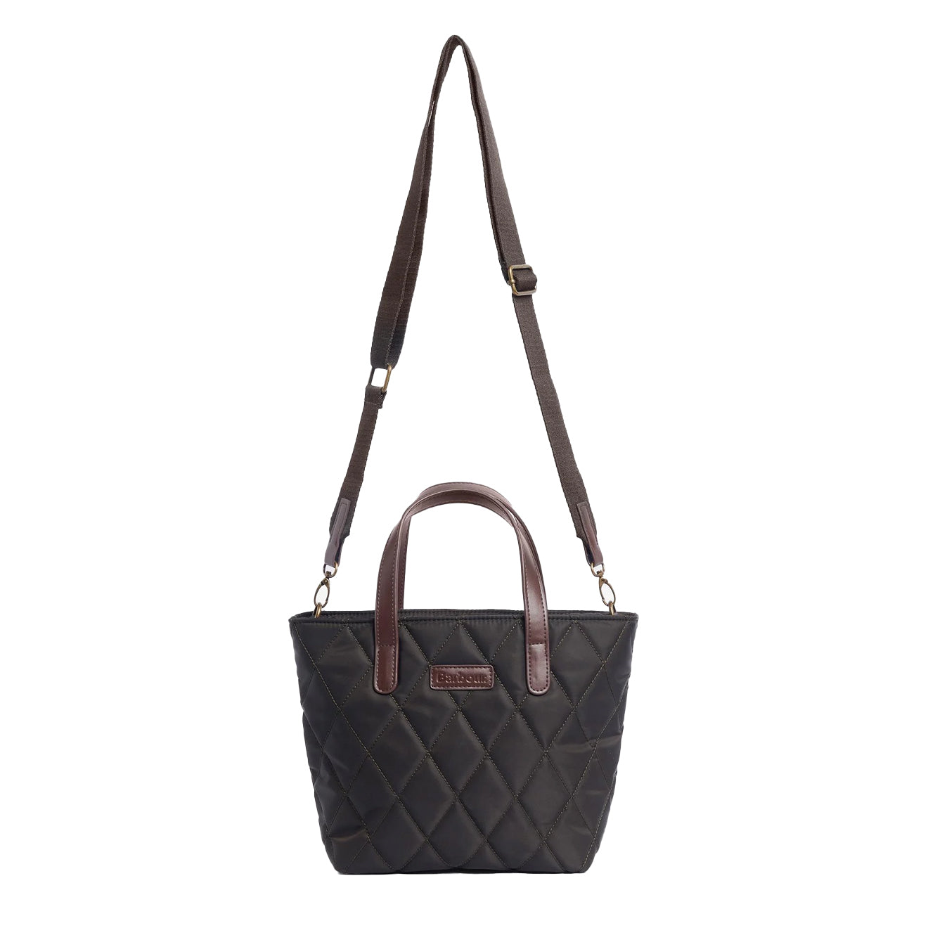 Barbour Mini Quilted Tote Bag Olive - The Sporting Lodge