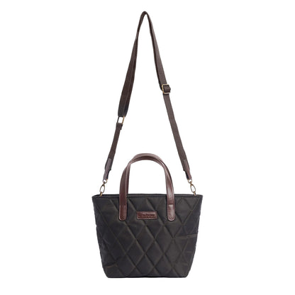 Barbour Mini Quilted Tote Bag Olive - The Sporting Lodge