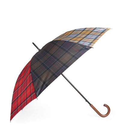 Barbour Mixed Tartan Full Length Umbrella Dress / Cardinal / Dk Shadow Classic