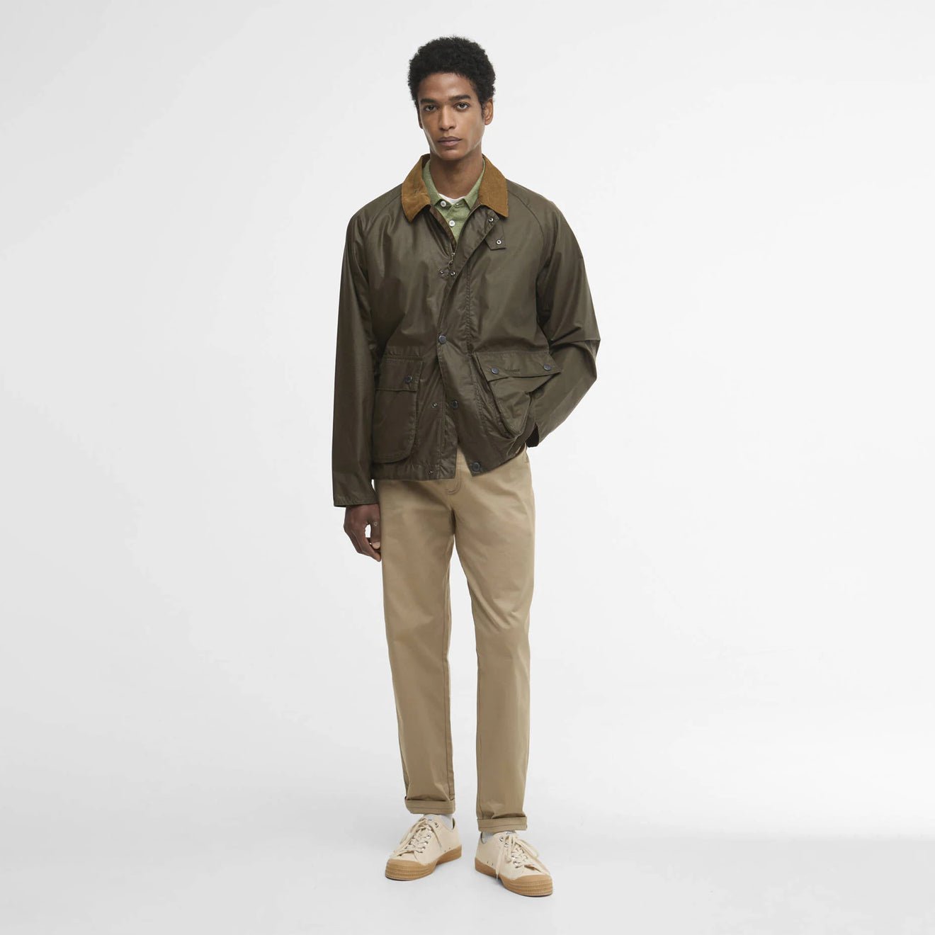 Barbour Modern Bedale Waxed Jacket Beech / Highland Loch - The Sporting Lodge