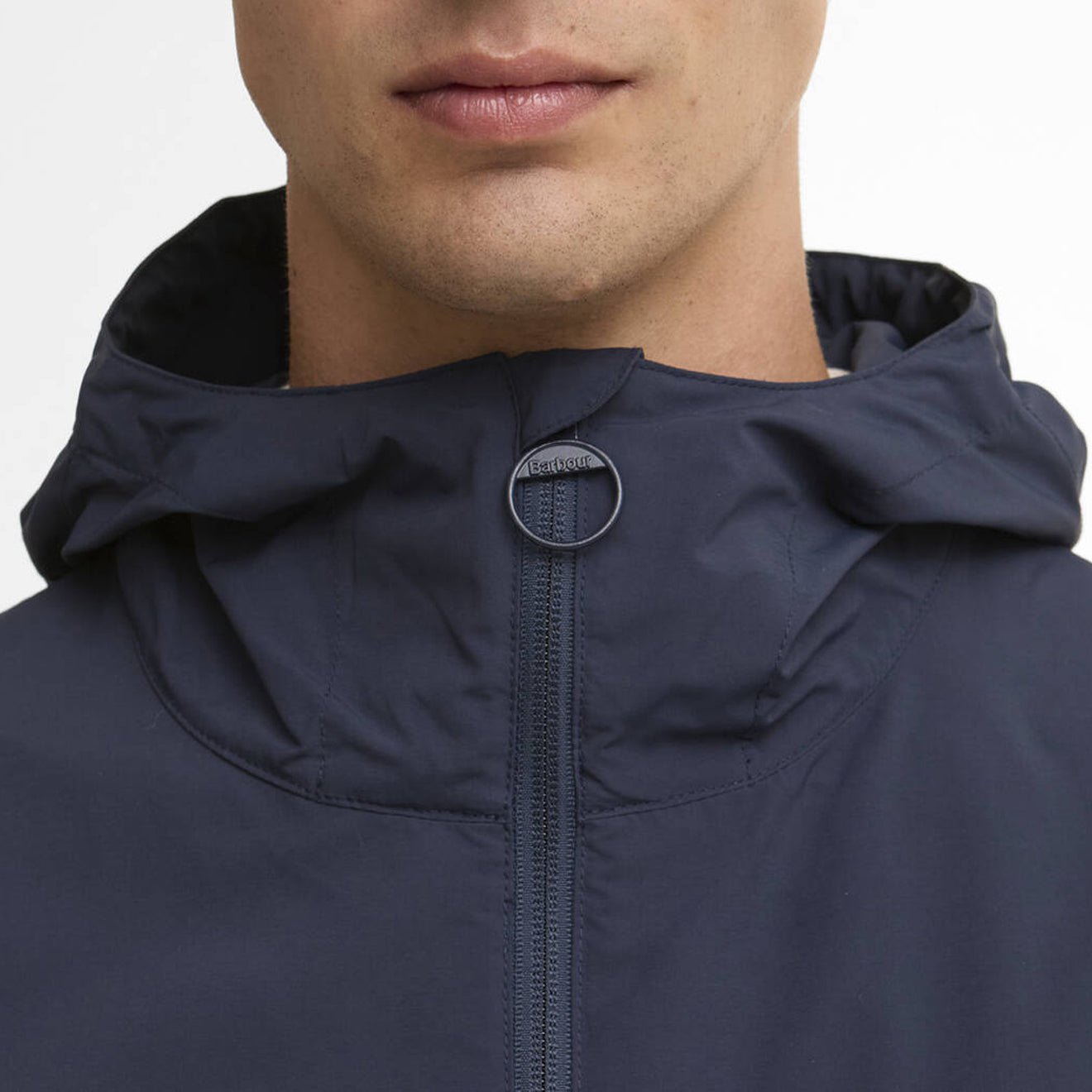 Barbour Modern Rokig Hooded Showerproof Jacket Navy - The Sporting Lodge