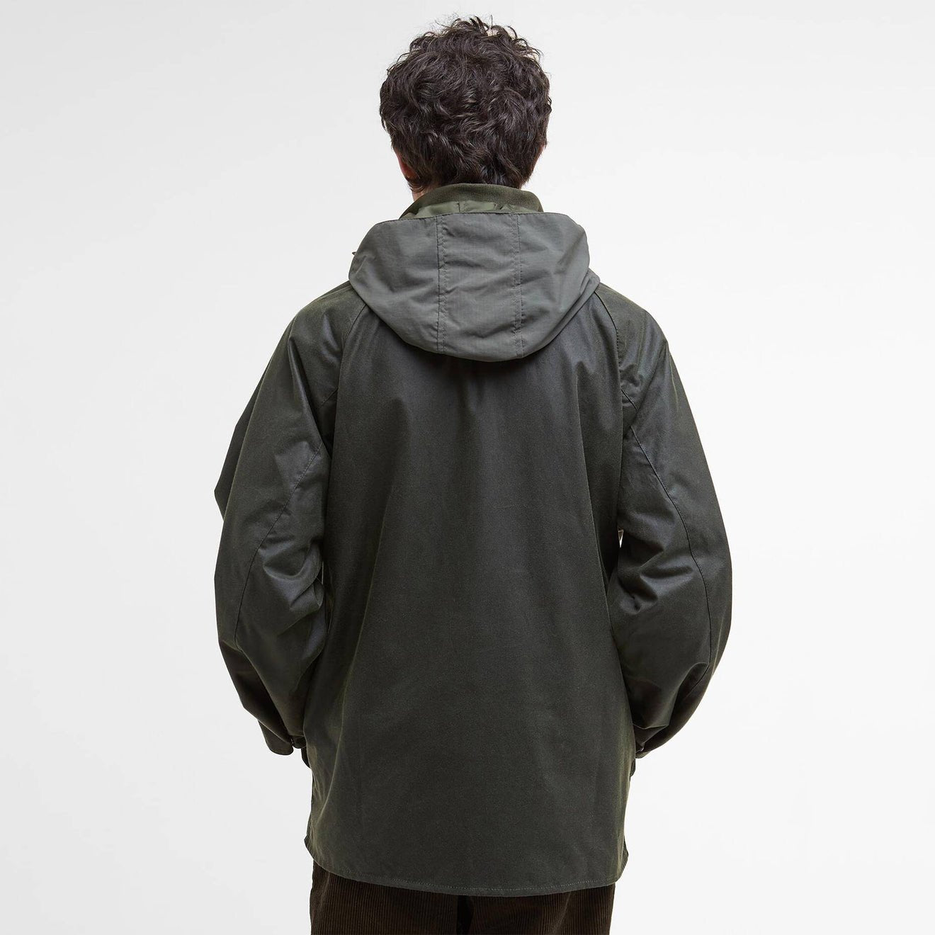 Barbour Modified Solway Waxed Jacket Olive - The Sporting Lodge